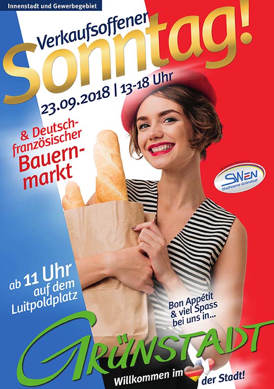 Verkaufsoffener Sonntag und deutsch-französischer Bauernmarkt 2018