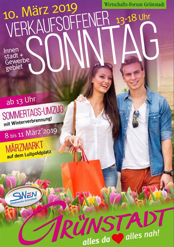 10.03.2019 Verkaufsoffener Sonntag und Sommertagsumzug