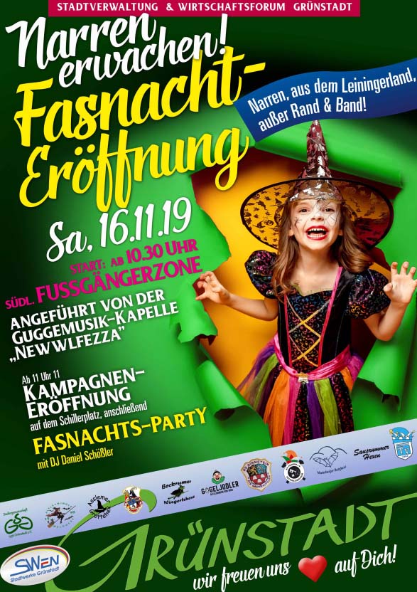 Auftakt zur Siedlerfasnacht in Grünstadt 2019