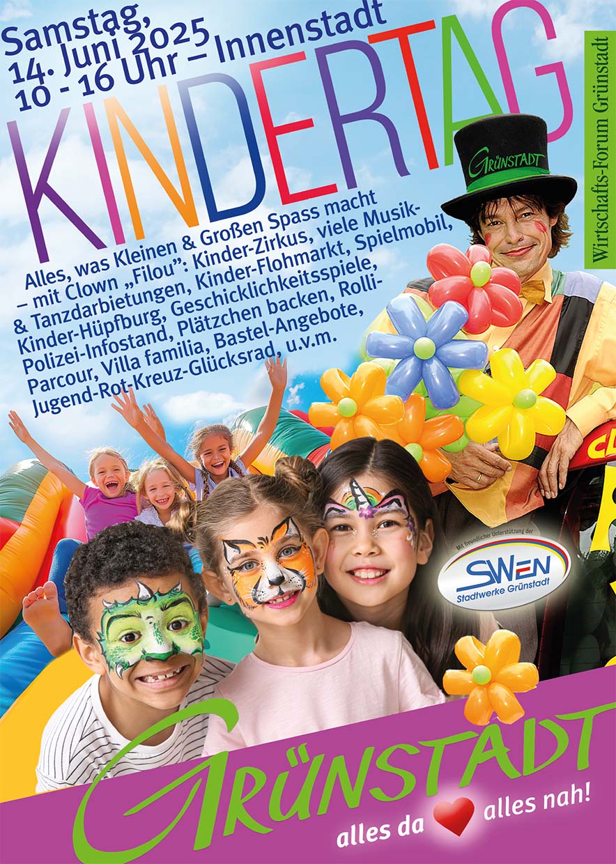 Plakat Kindertag 2025 in Grünstadt