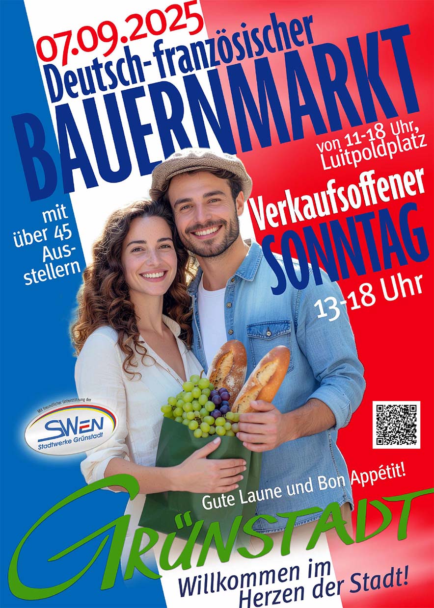 Plakat zum deutsch-französischen Bauernmarkt 2025