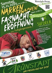 Plakat Siedlerfasnacht Grünstadt 2025