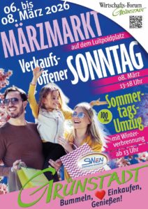 Plakat Märzmarkt Grünstadt 2026